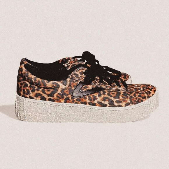 tretorn Shoes - Tretorn canvas round toe leopard animal print cheetah nylite platform sneaker 7